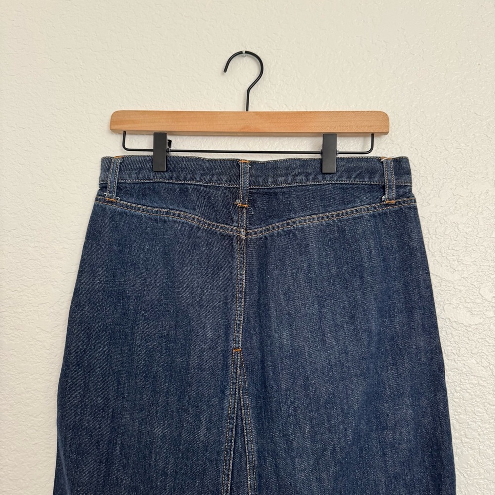 GAP Dark Blue Denim Midi Skirt - Picture 9 of 9